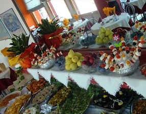 buffet dall'alto